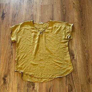 Maurices Mustard Blouse